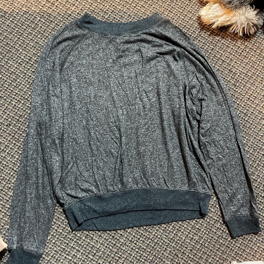 Women's Charcoal Gray Crew Neck Sweater